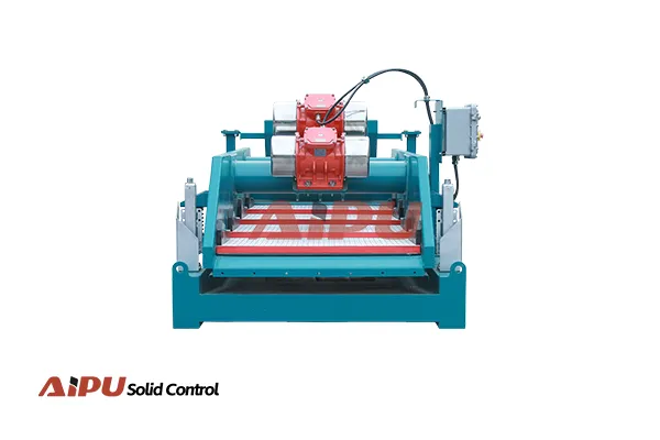 Front view of shale shaker